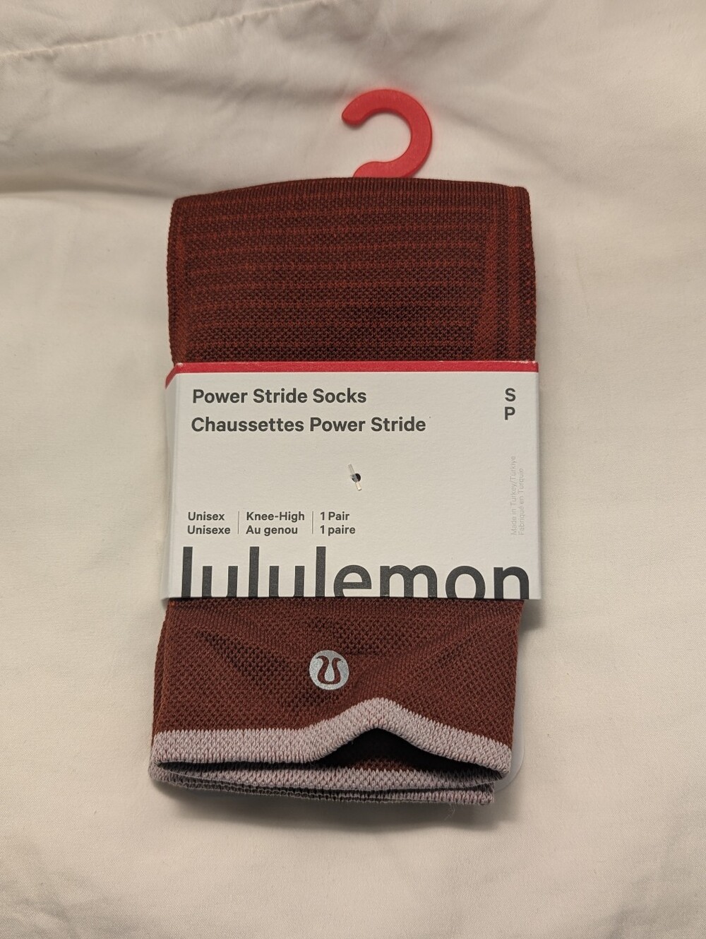 NWT lululemon Power Stride Knee High Athletic Socks Unisex Size Small (W 4-6.5)